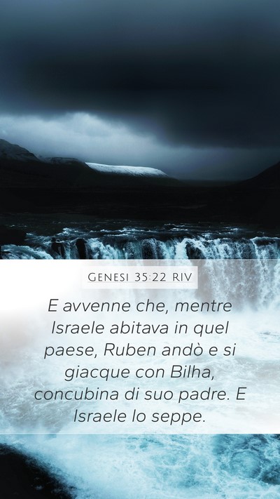 Genesi 35:22 RIV Bible Verse Image