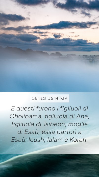 Genesi 36:14 RIV Bible Verse Image