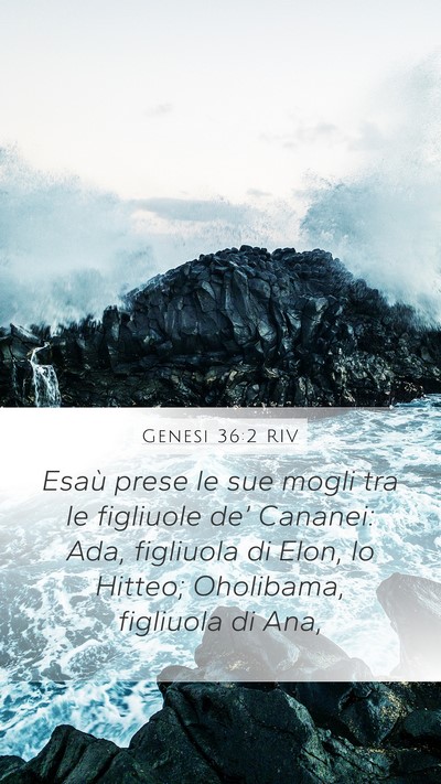Genesi 36:2 RIV Bible Verse Image