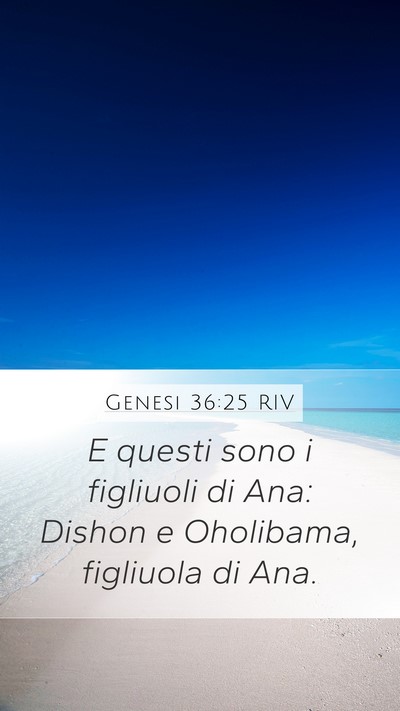 Genesi 36:25 RIV Bible Verse Image
