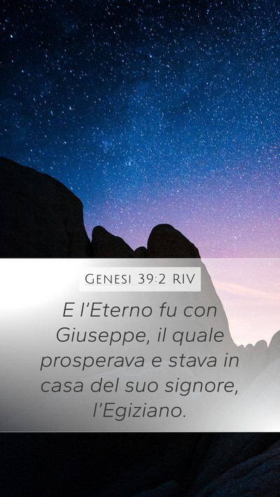 Genesi 39:2 RIV Bible Verse Image