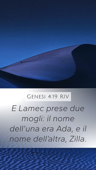 Genesi 4:19 RIV Bible Verse Image