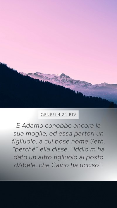 Genesi 4:25 RIV Bible Verse Image