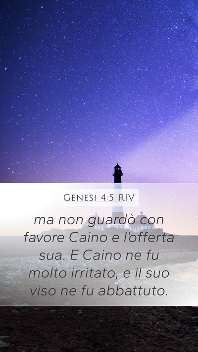 Genesi 4:5 RIV Bible Verse Image
