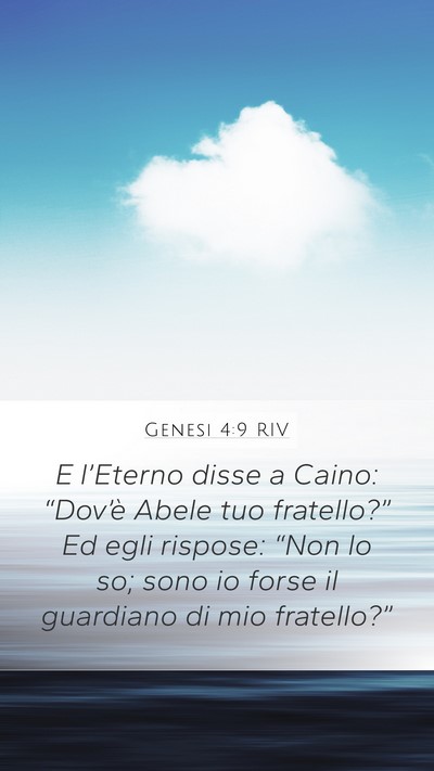 Genesi 4:9 RIV Bible Verse Image
