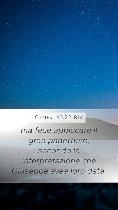 Genesi 40:22 RIV Bible Verse Image