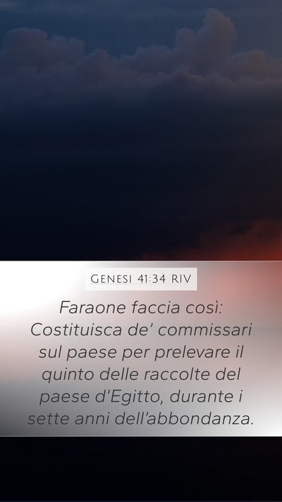 Genesi 41:34 RIV Bible Verse Image