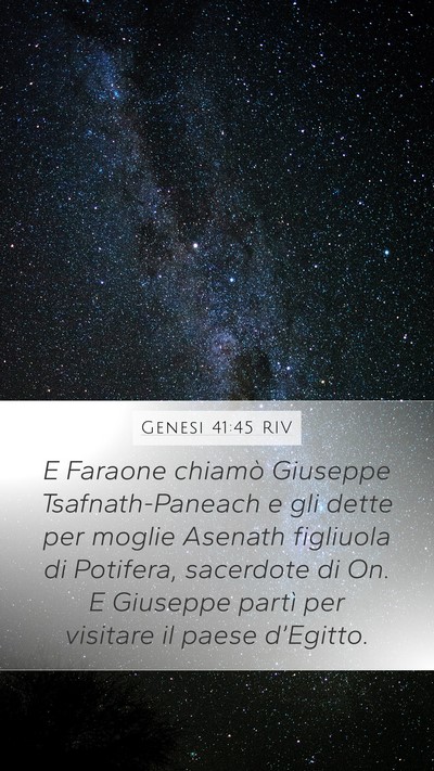 Genesi 41:45 RIV Bible Verse Image