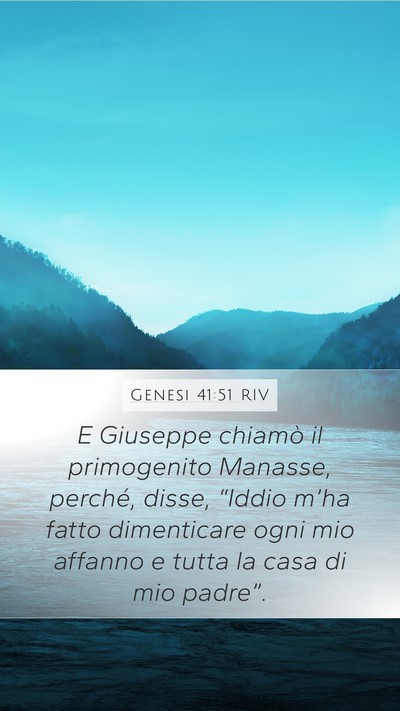 Genesi 41:51 RIV Bible Verse Image