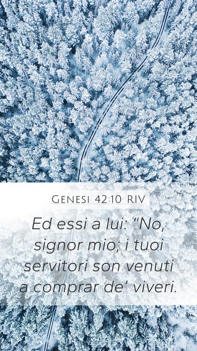 Genesi 42:10 RIV Bible Verse Image