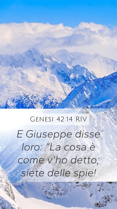 Genesi 42:14 RIV Bible Verse Image