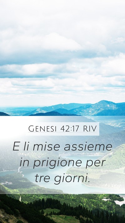 Genesi 42:17 RIV Bible Verse Image