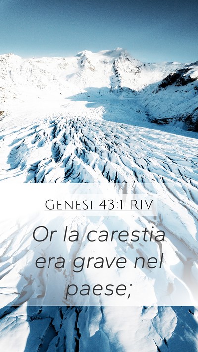Genesi 43:1 RIV Bible Verse Image
