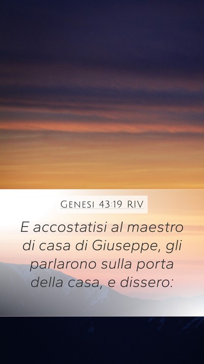 Genesi 43:19 RIV Bible Verse Image