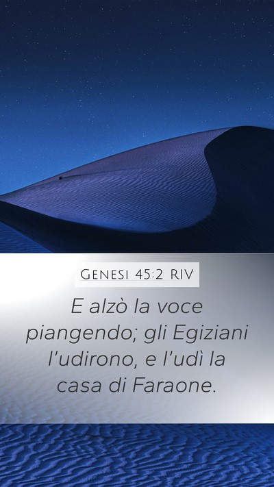 Genesi 45:2 RIV Bible Verse Image