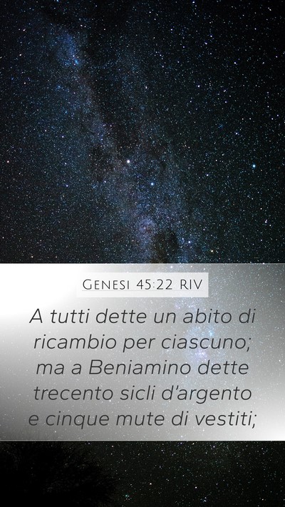 Genesi 45:22 RIV Bible Verse Image
