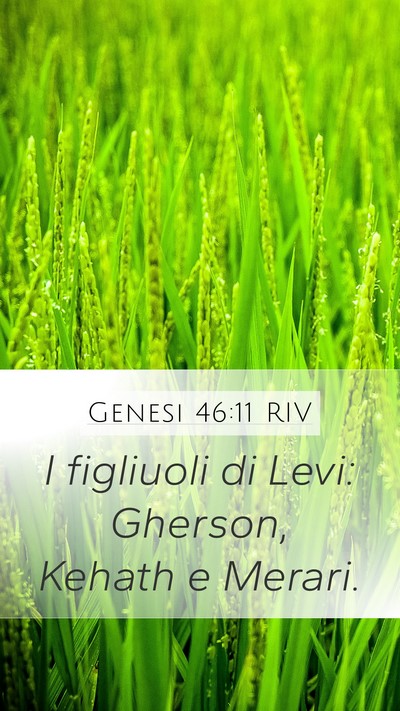 Genesi 46:11 RIV Bible Verse Image