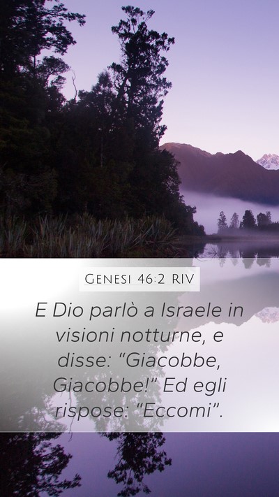 Genesi 46:2 RIV Bible Verse Image