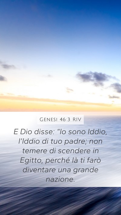 Genesi 46:3 RIV Bible Verse Image