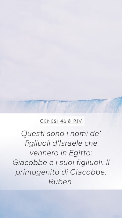Genesi 46:8 RIV Bible Verse Image