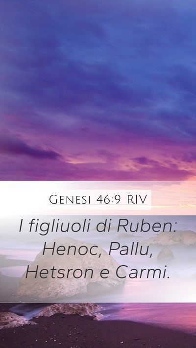 Genesi 46:9 RIV Bible Verse Image