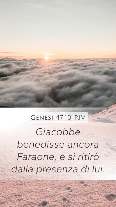 Genesi 47:10 RIV Bible Verse Image