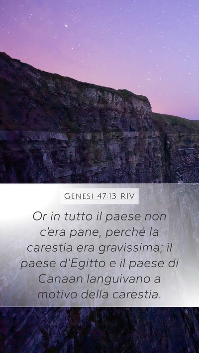 Genesi 47:13 RIV Bible Verse Image
