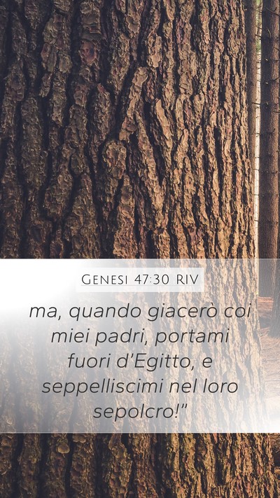 Genesi 47:30 RIV Bible Verse Image