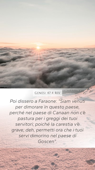 Genesi 47:4 RIV Bible Verse Image