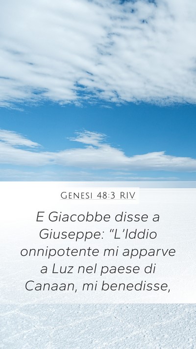 Genesi 48:3 RIV Bible Verse Image