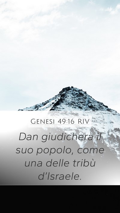 Genesi 49:16 RIV Bible Verse Image