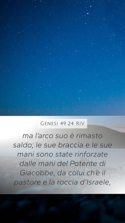 Genesi 49:24 RIV Bible Verse Image