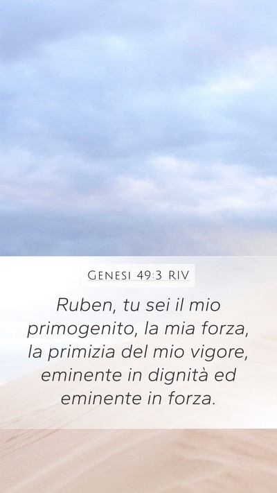 Genesi 49:3 RIV Bible Verse Image