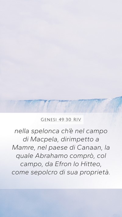 Genesi 49:30 RIV Bible Verse Image