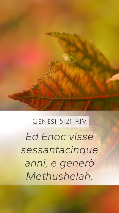 Genesi 5:21 RIV Bible Verse Image