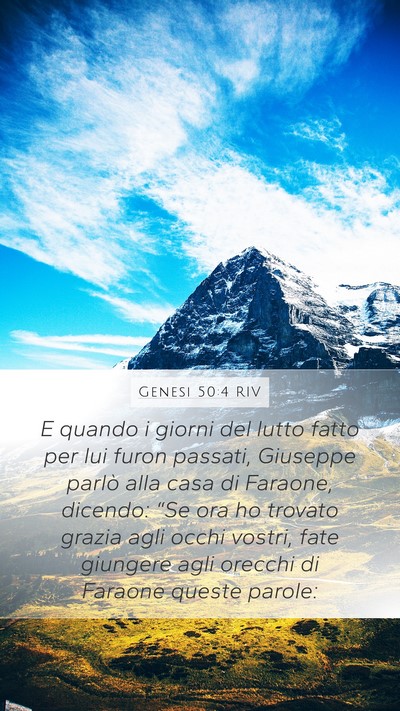 Genesi 50:4 RIV Bible Verse Image