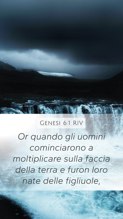 Genesi 6:1 RIV Bible Verse Image