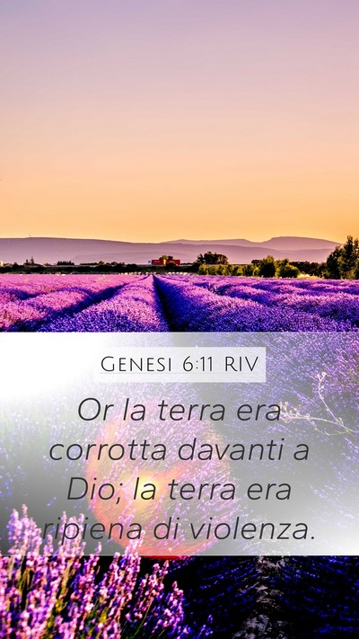 Genesi 6:11 RIV Bible Verse Image