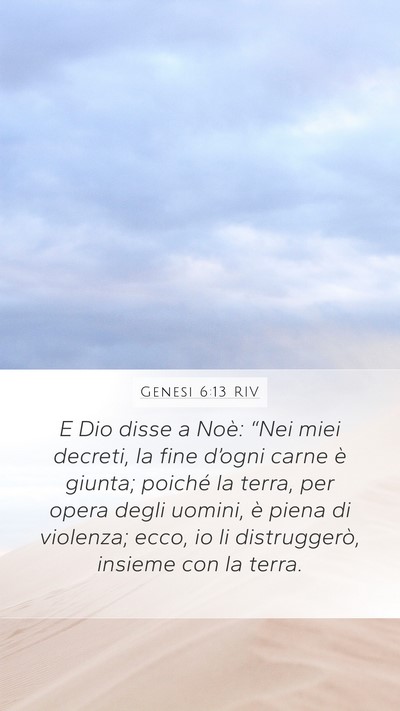Genesi 6:13 RIV Bible Verse Image