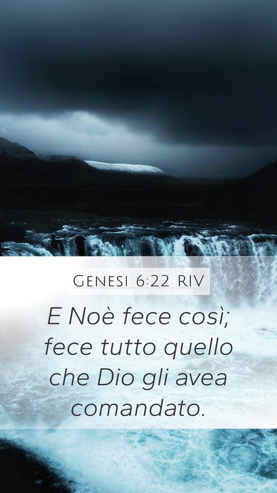 Genesi 6:22 RIV Bible Verse Image
