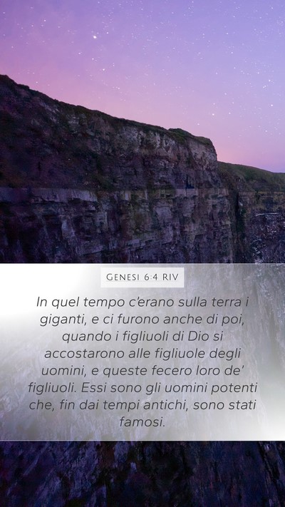 Genesi 6:4 RIV Bible Verse Image