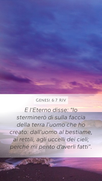 Genesi 6:7 RIV Bible Verse Image
