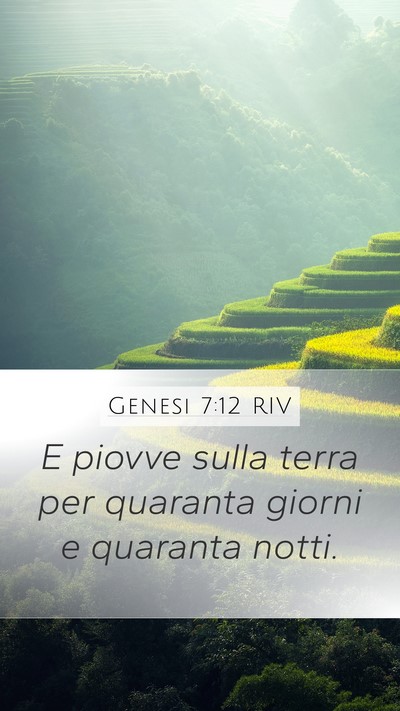 Genesi 7:12 RIV Bible Verse Image