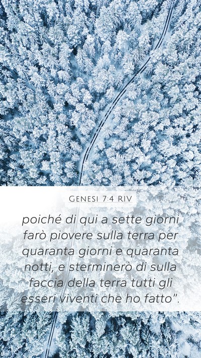 Genesi 7:4 RIV Bible Verse Image