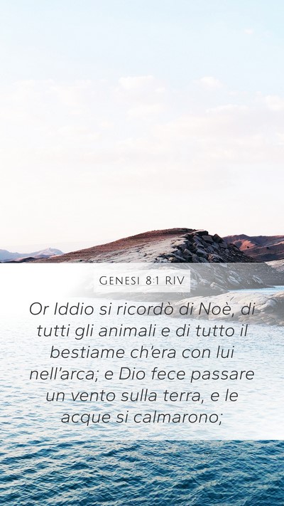 Genesi 8:1 RIV Bible Verse Image