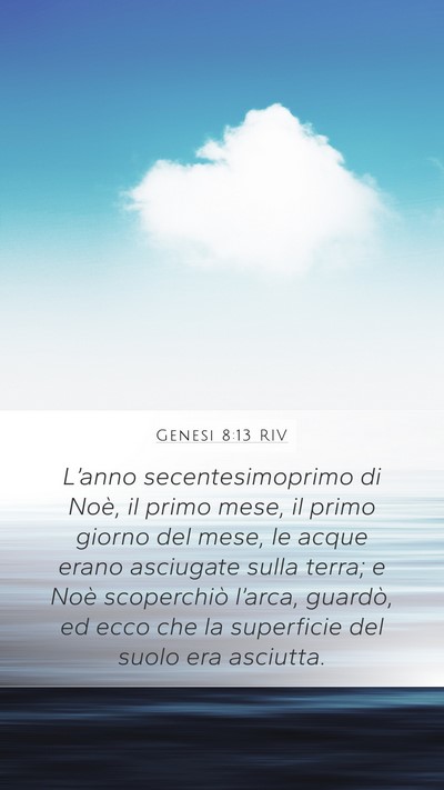 Genesi 8:13 RIV Bible Verse Image