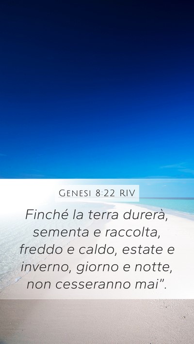 Genesi 8:22 RIV Bible Verse Image