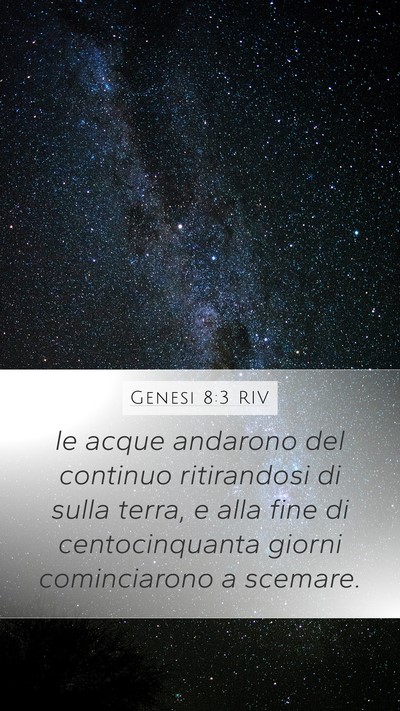 Genesi 8:3 RIV Bible Verse Image