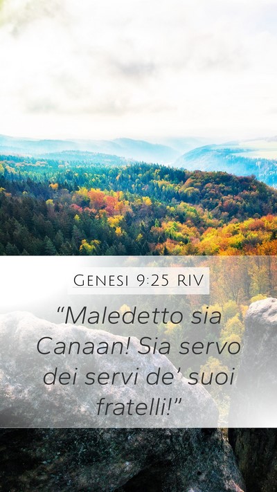 Genesi 9:25 RIV Bible Verse Image
