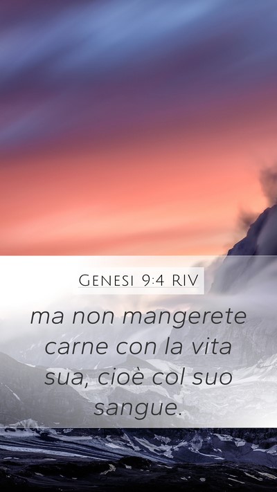 Genesi 9:4 RIV Bible Verse Image